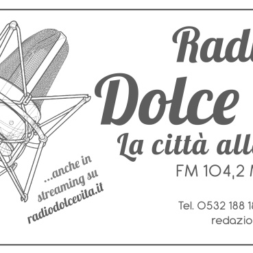 radio dolce vita logo e grafica newspaper